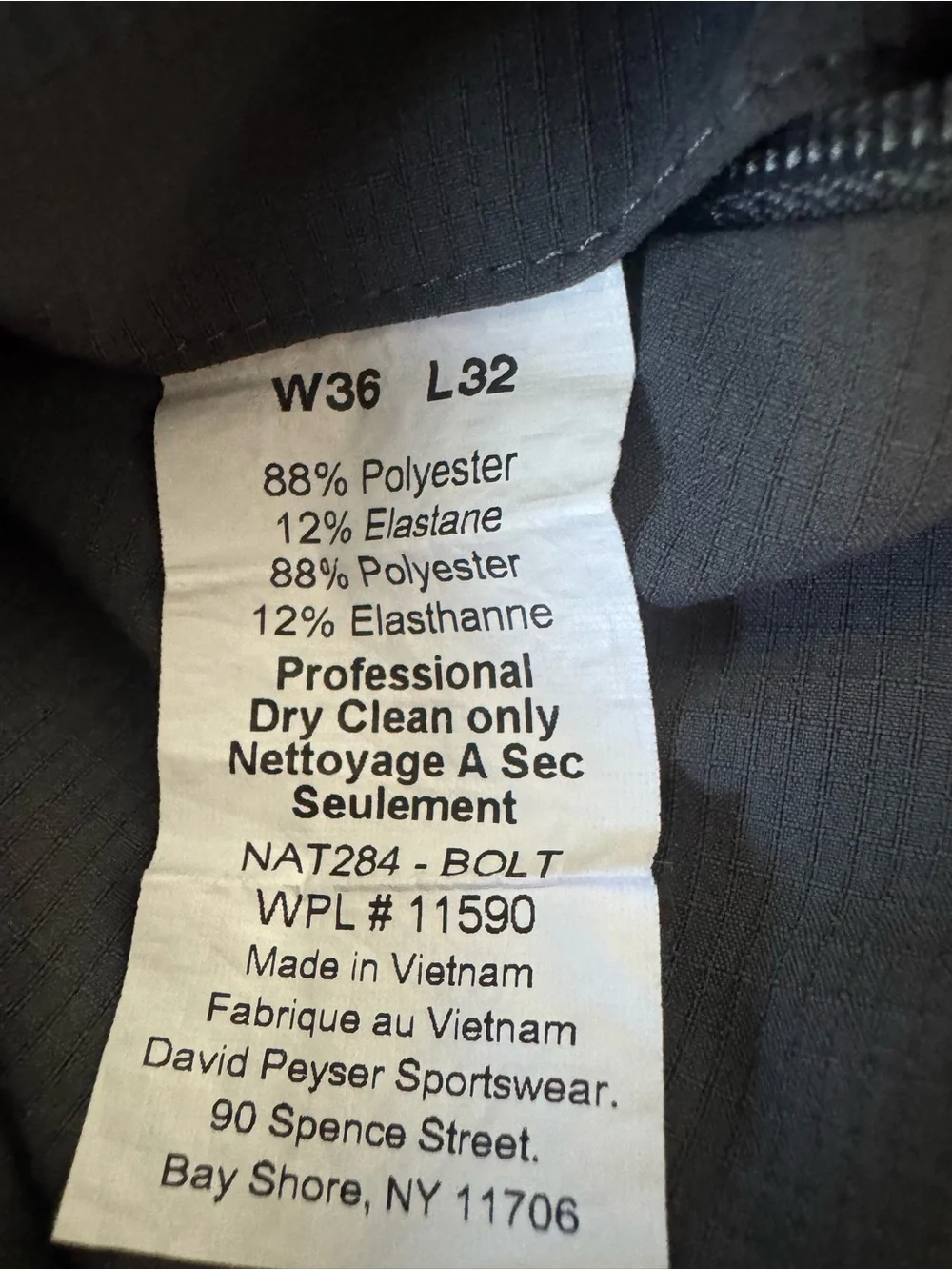 Nautica Men's Dark Gray Jogger Pants